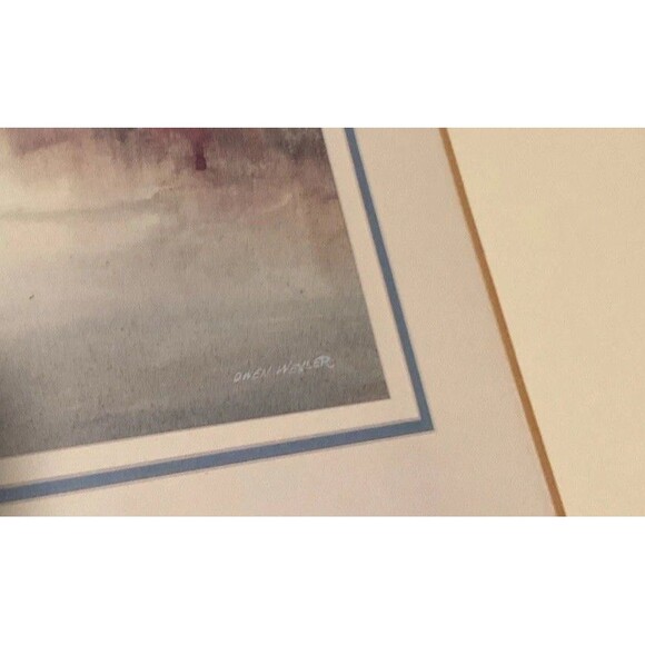 Owen Wexler Beautiful Nature Fall Pond Scene 13.5”x 10.5”framed(21.5”x 17.5”) - Picture 9 of 13